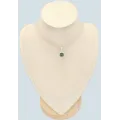 Pendentif Fluorite facettée vert soutenu - Forme ronde - argent 925 - Pendentifs pierres naturelles