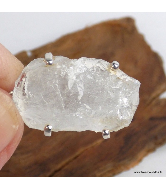 Pendentif en quartz lémurien authentique – Bijou lithothérapie