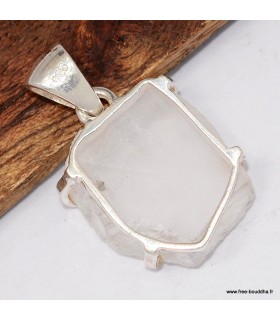 Quartz lémurien véritable – pendentif énergétique en argent