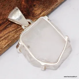 Quartz lémurien véritable – pendentif énergétique en argent - Pendentifs pierres naturelles