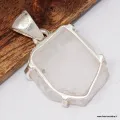 Quartz lémurien véritable – pendentif énergétique en argent - Pendentifs pierres naturelles