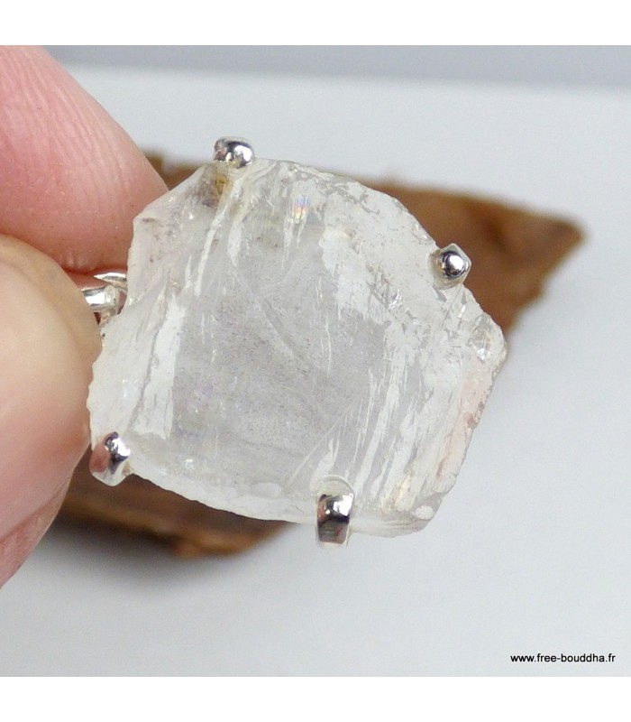 Quartz lémurien véritable – pendentif énergétique en argent