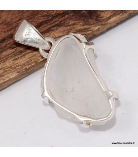 Pendentif quartz lémurien authentique – Argent massif 925