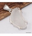 Pendentif quartz lémurien authentique – Argent massif 925