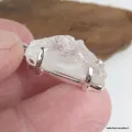 Quartz lémurien brut – pendentif chamanique en argent massif - Pendentifs pierres naturelles