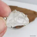 Quartz lémurien brut – pendentif chamanique en argent massif - Pendentifs pierres naturelles