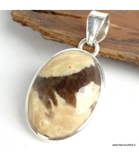 Pendentif oval en JASPE GRAPHIC