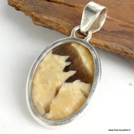 Pendentif oval en JASPE GRAPHIC - Pendentifs pierres naturelles