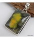 Pendentif Jaspe Bourdon jaune noir