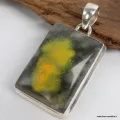 Pendentif Jaspe Bourdon jaune noir - Pendentifs pierres naturelles