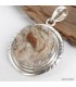 Pendentif argent Pierre du désert - effet rocher