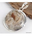 Pendentif Pierre du Désert rare – Argent 925 massif avec attestation
