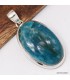 Pendentif Apatite bleu néon – Pierre naturelle et argent massif
