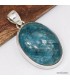 Pendentif apatite bleu néon, authenticité garantie, argent 925