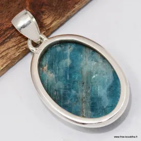 Pendentif pierre Apatite bleue – Authentique et certifié - Pendentifs pierres naturelles