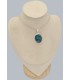 Pendentif apatite bleu néon, authenticité garantie, argent 925