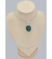 Pendentif apatite bleu néon, authenticité garantie, argent 925