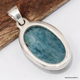 Petit Pendentif pierre Apatite bleue – Authentique et certifié - Pendentifs pierres naturelles