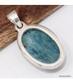 Apatite bleue néon – Pendentif argent 925 certifié
