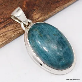 Petit Pendentif pierre Apatite bleue – Authentique et certifié - Pendentifs pierres naturelles