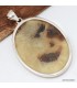 Pendentif Septaria pierre naturelle argent 925, bijou authentique