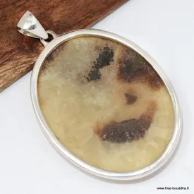 Gros pendentif Septaria 6,2 cm - Authentique - Bijoux en Septaria