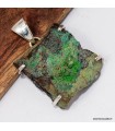 Pendentif Conicalchite brute authentique - Argent 925