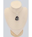 Pendentif Obsidienne Flocon de neige argent 925 véritable certifié