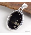 Pendentif Obsidienne Galaxie argent 925 certificat inclus