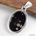 Pendentif Obsidienne Galaxie – Argent 925 certifié & pierre naturelle - Bijoux en Obsidienne Galaxie