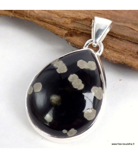 Pendentif Obsidienne Galaxie – Bijou artisanal avec certificat