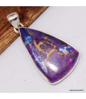 Pendentif en Turquoise Violette stabilisée
