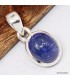 Pendentif véritable Tanzanite cabochon véritable – Argent 925