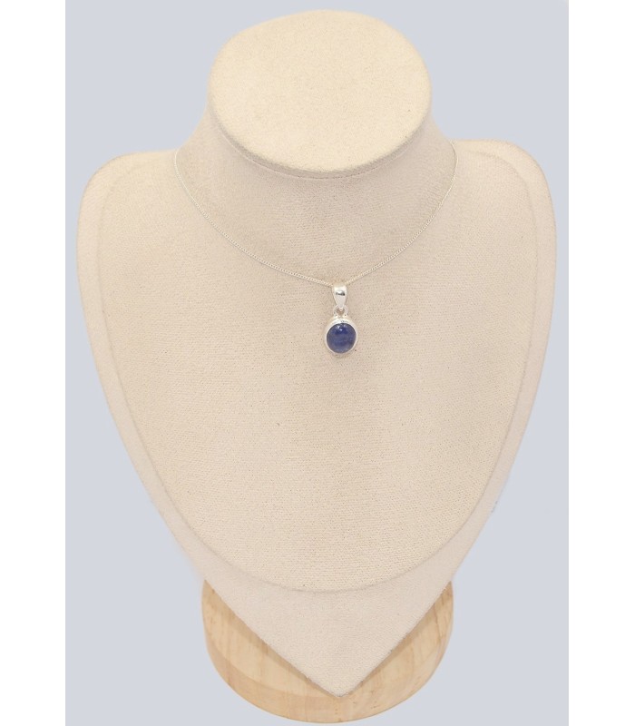 Pendentif véritable Tanzanite cabochon véritable – Argent 925