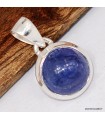 Pendentif Tanzanite véritable rond – Argent 925