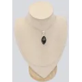 Pendentif Larvikite Pierre de lune noire authentique - Bijoux en Pierre de lune