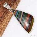 Pendentif en Calcite Arc-en-Ciel - Bijou en Pierre Naturelle - Bijoux en Calcite