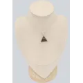 Calcite arc-en-ciel sertie sur argent, pendentif triangulaire - Bijoux en Calcite