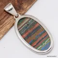 Bijou en Calcite Arc-en-ciel naturelle, argent 925 - Bijoux en Calcite