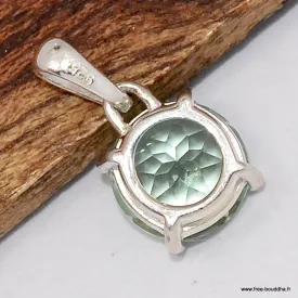 Pendentif Fluorite vert soutenu facettée - Authentique - Pendentifs pierres naturelles