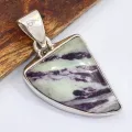 Pendentif Kammererite verte pourpre authentique - Pendentifs pierres naturelles
