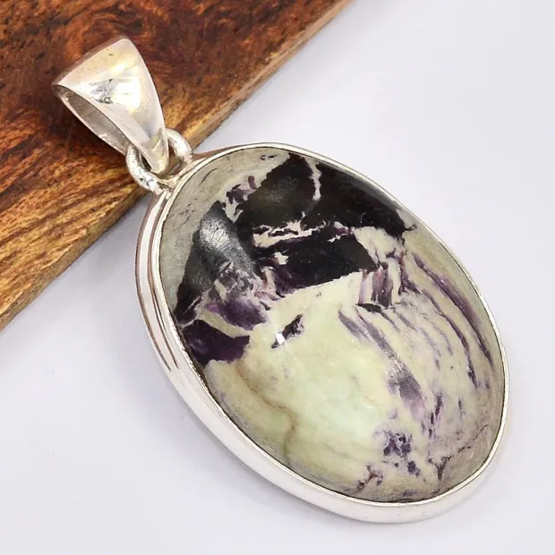 Pendentif authentique Kammererite verte - Pierre énergétique - Pendentifs pierres naturelles