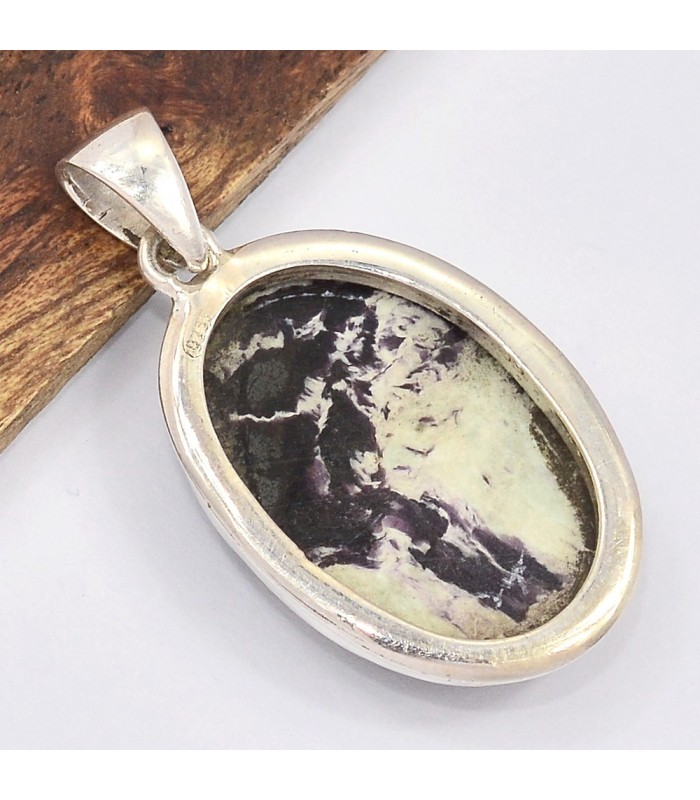 Pendentif Kammererite véritable – Argent 925 poinçonné