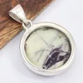 Pendentif Kammerérite en argent 925 – Bijou de bien-être - Pendentifs pierres naturelles