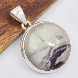 Pendentif Kammerérite en argent 925 – Bijou de bien-être - Pendentifs pierres naturelles