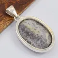 Pendentif en kammerérite naturelle sur argent 925 - Pendentifs pierres naturelles