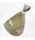 Pendentif Préhnite brute style vintage