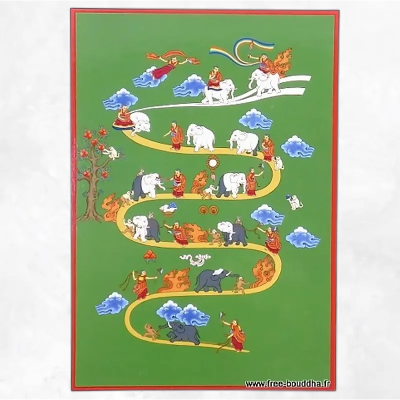 Carte postale bouddhiste Chemin de Samatha + enveloppe - Cartes postales bouddhistes