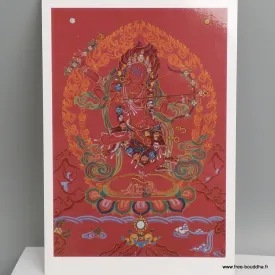 Carte postale Kurukulla - Divinité de l'enchantement - Cartes postales bouddhistes