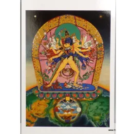 Carte postale bouddhiste Kalachakra - Roue du Temps - Cartes postales bouddhistes